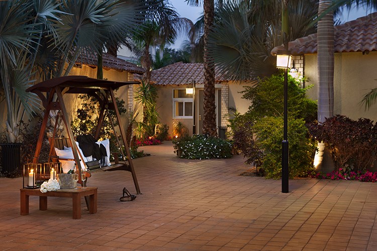 Outside